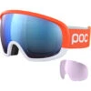 POC Fovea Clarity Comp Flo Orange/hydro White/spektris Blue + Lente Di Riserva -Negozio Di Attrezzatura Da Sci 21 fovea clarity comp fluo orange