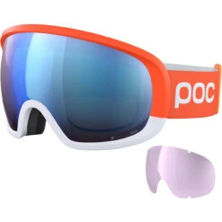 POC Fovea Clarity Comp Flo Orange/hydro White/spektris Blue + Lente Di Riserva