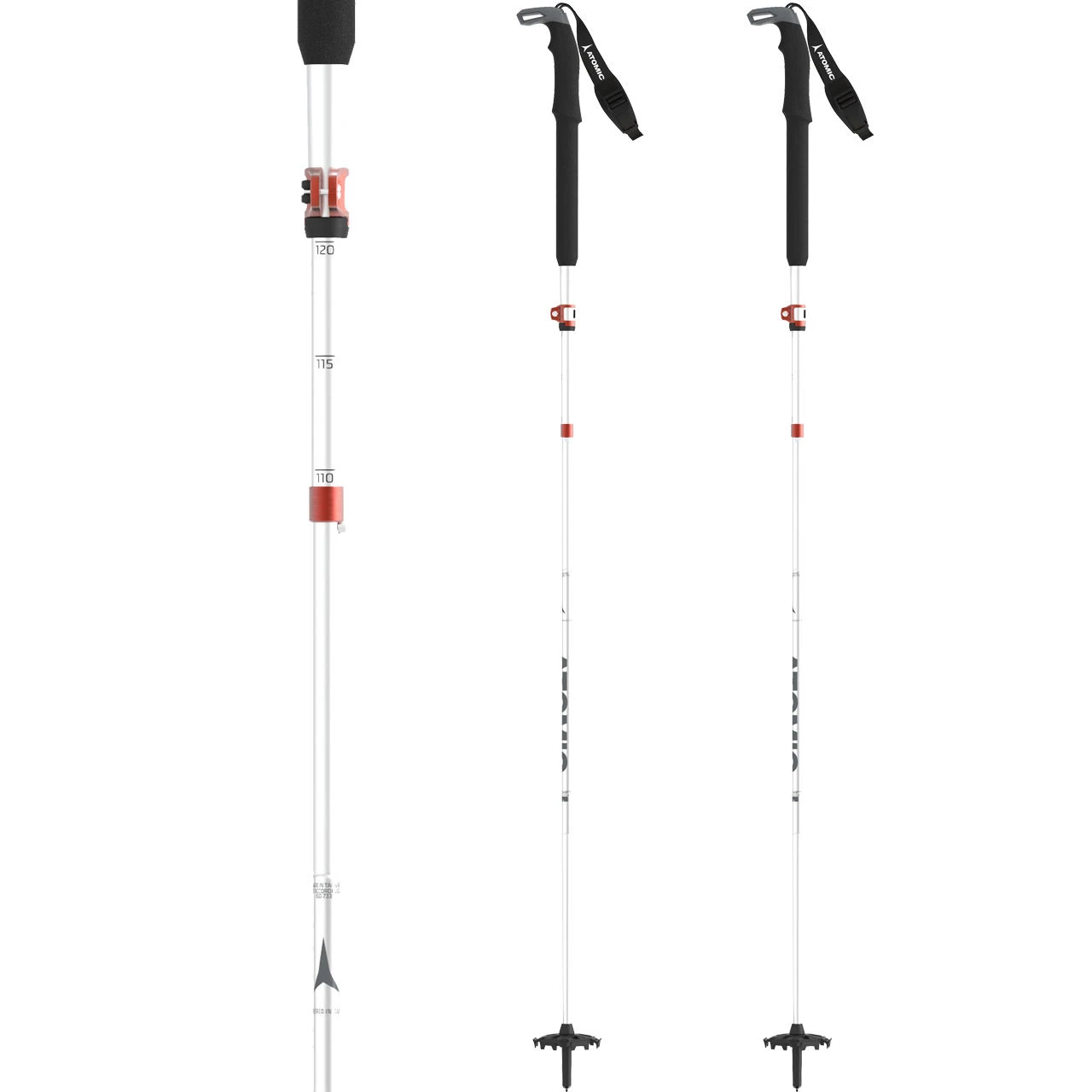 Atomic BCT Mountaineering SQS Poles Silver/grey 4 Atomic BCT Mountaineering SQS Poles Silver/grey - immagine 2