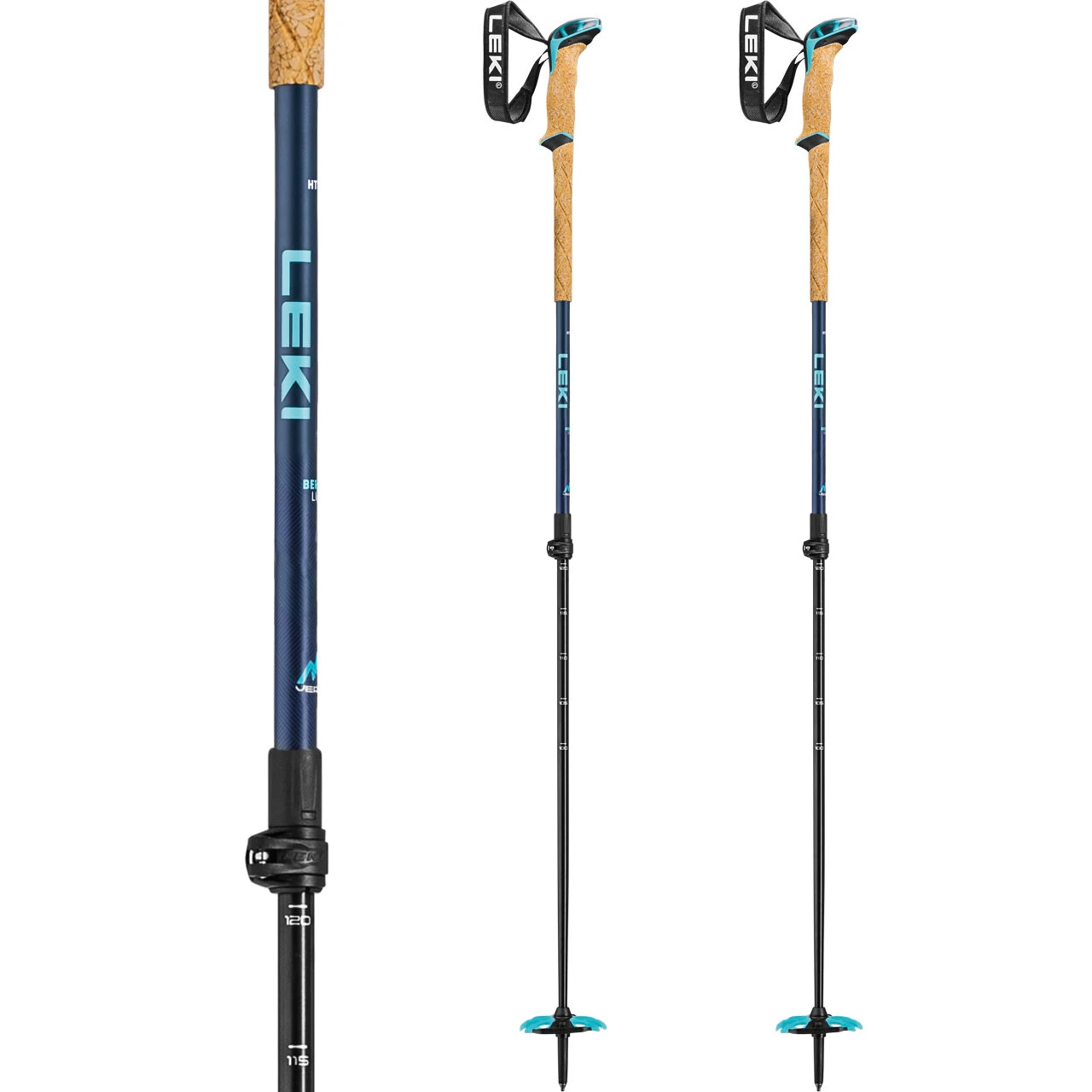 Leki Bernina Lite 2 Denimblue/midnight Blue/mint 4 Leki Bernina Lite 2 Denimblue/midnight Blue/mint - immagine 2