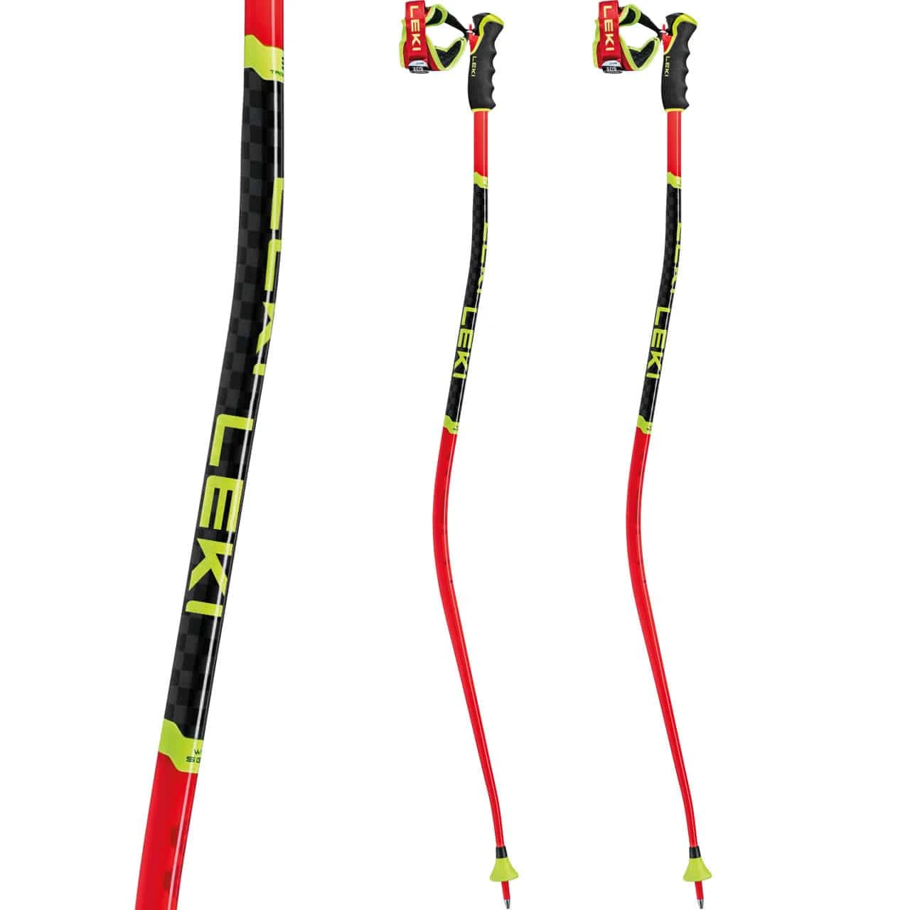Leki WCR SG/DH 3D Bright Red/black/neonyellow 4 Leki WCR SG/DH 3D Bright Red/black/neonyellow - immagine 2